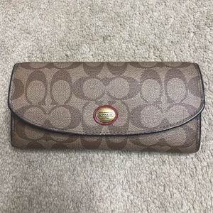 Coach leather wallet